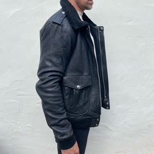 Human scales leather jacket.  BRAND NEW w. Tags